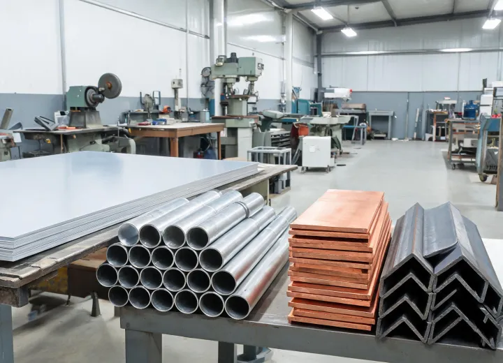 Industrial fabrication applications using metal stock